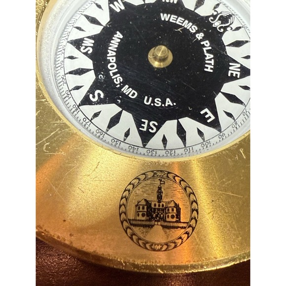 Weems & Plath Annapolis, MD Foundation Compass Desk Accessory, 3" W, USA - Picture 2 of 4
